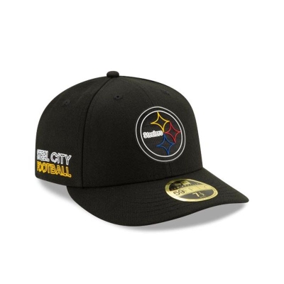 Pittsburgh Steelers Gorra | New Era Official NFL Draft Low Profile 59fifty Fitted Cap Mexico - Negros